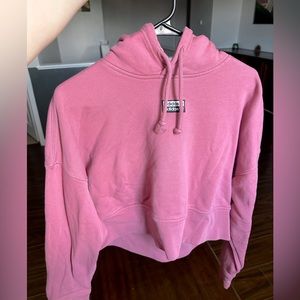 Adidas crop top sweater, pink, size large new, never used